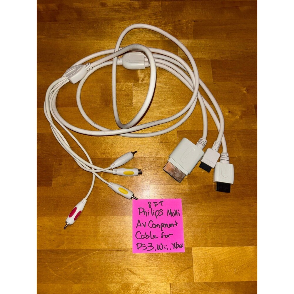 Philips Multi Component AB Cable 8 Ft Wii Xbox PS3